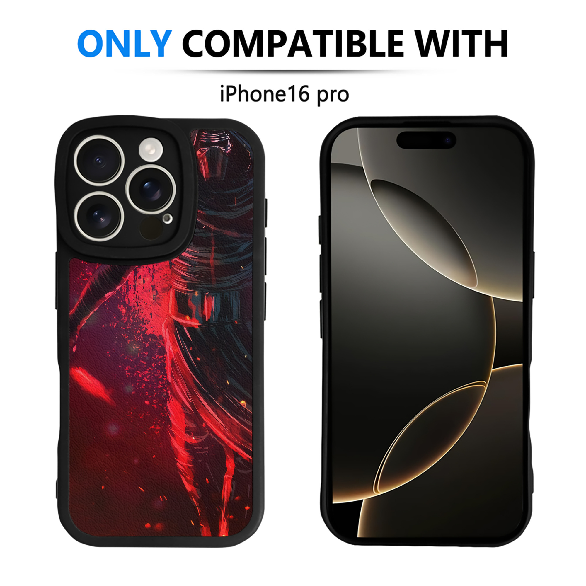 （画像用） スター・ウォーズ Star Wars 【iPhone 16シリーズ対応】シリコンスマホケース（レザー調） 材質：シリコン